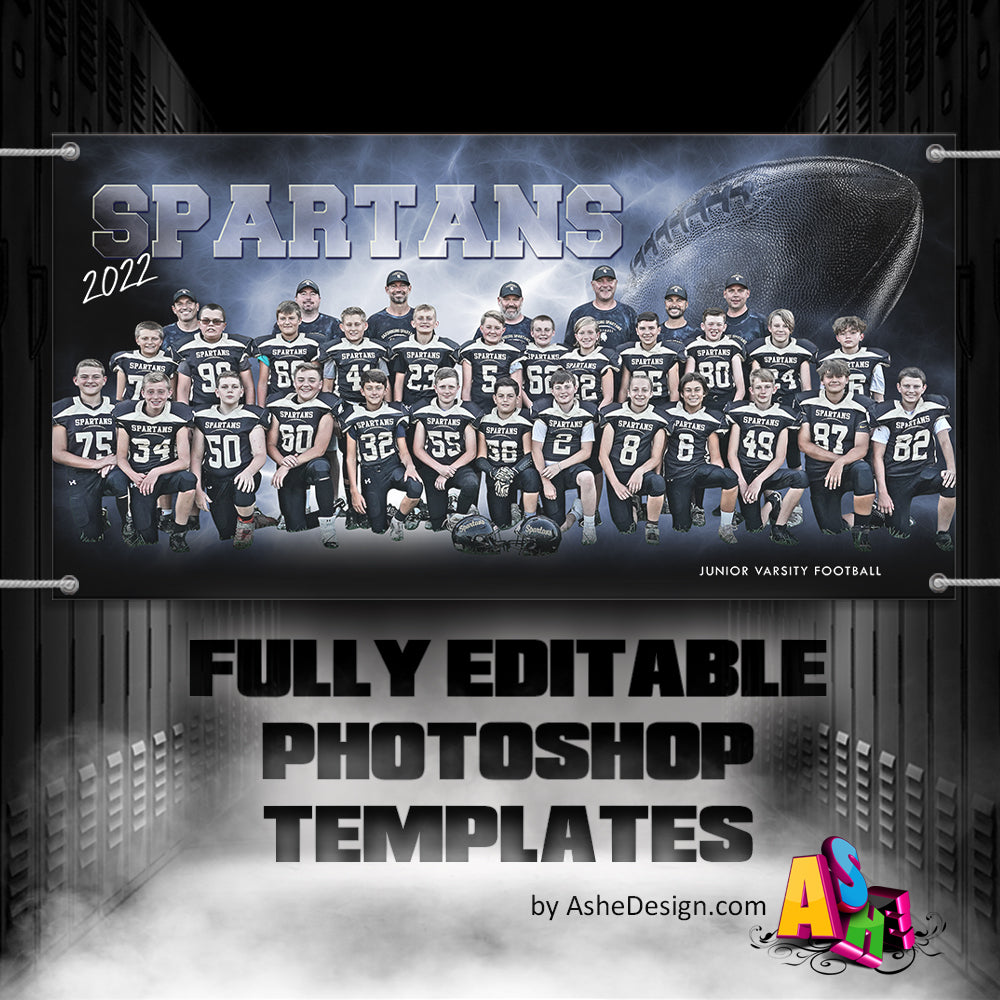 3x6 Team Sports Banner - Electric Explosion Football