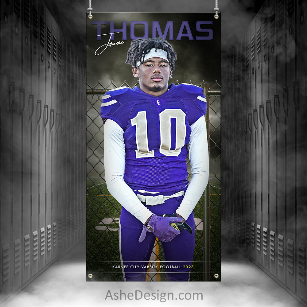 3x6 Amped Sports Banner - Fenced In Football