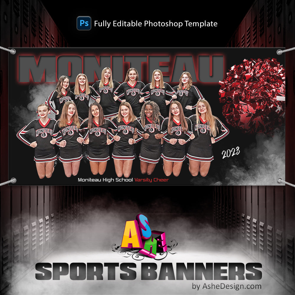 Cheer Photoshop Template, Digital Background, Cheer Template, cheer poster, senior banner, Sports Poster, Custom Banner, Cheer Backdrop, Cheer Banner, photoshop services, cheer mom