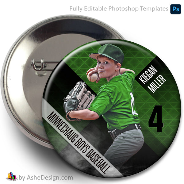 Sports Button - Multisport Photoshop Template Extreme Athlete