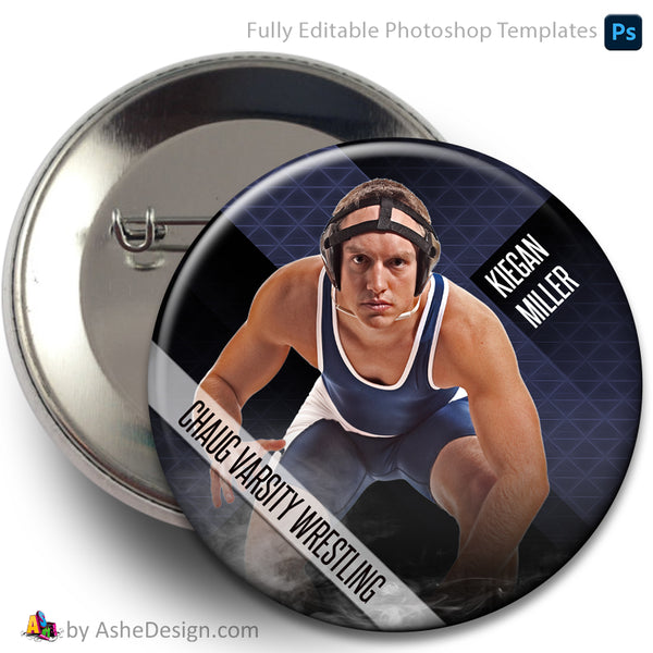 Sports Button - Multisport Photoshop Template Extreme Athlete