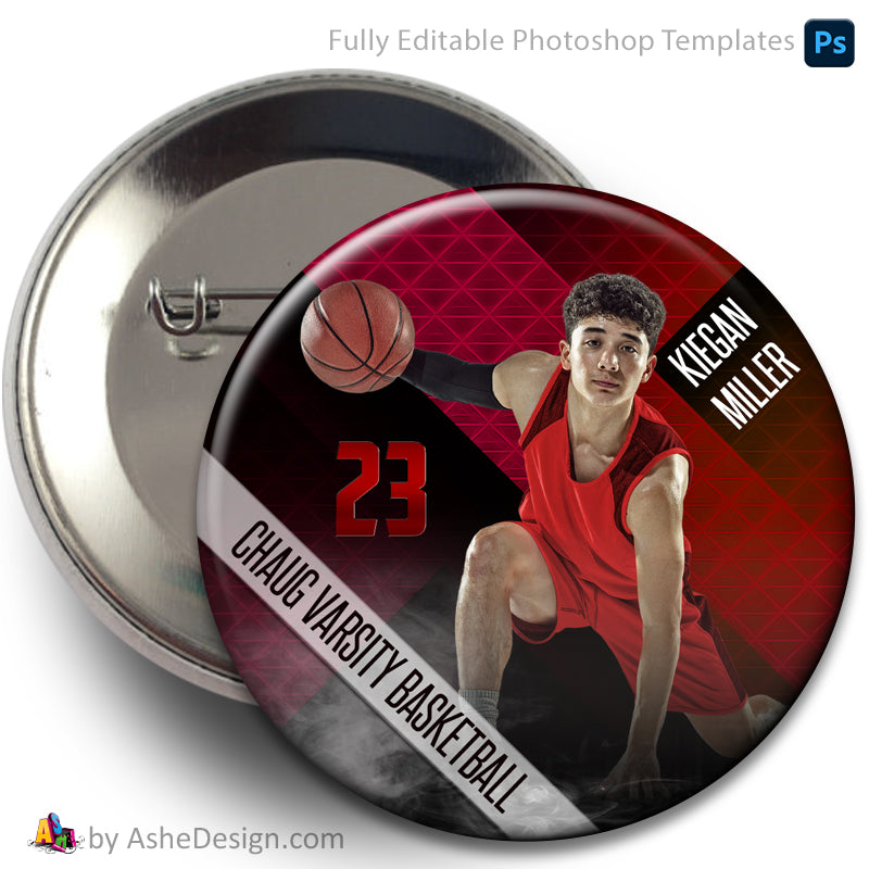 Sports Button - Multisport Photoshop Template Extreme Athlete