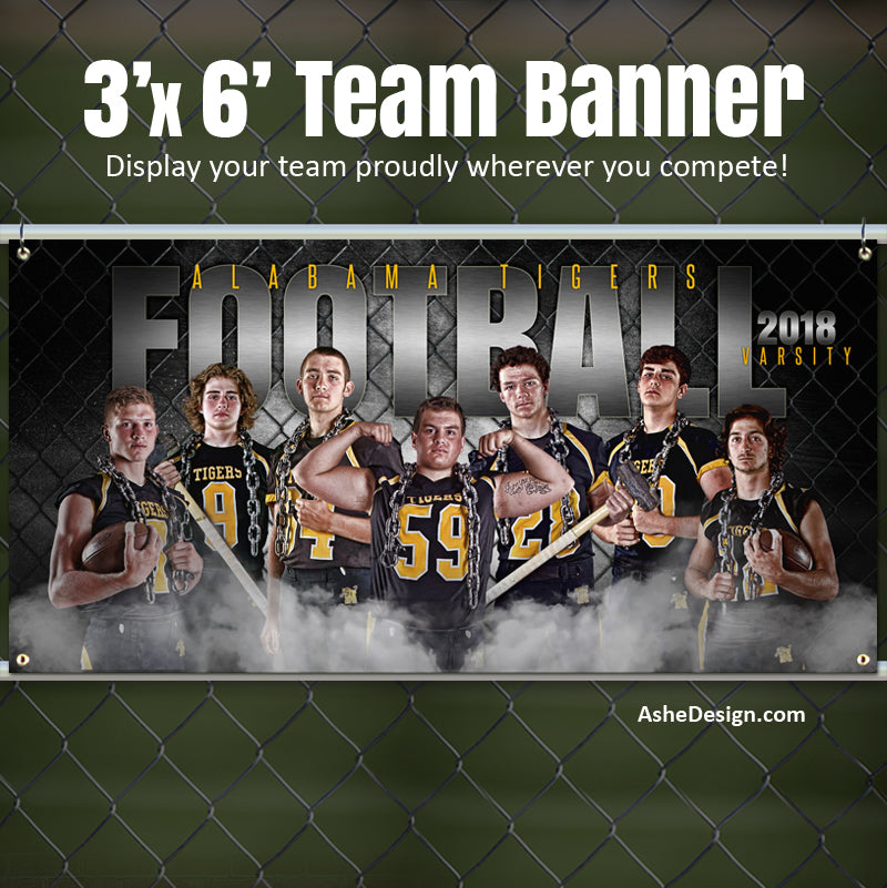 Sports Poster, Photoshop Template, Digital Background, Custom Banner, Senior Banner, Football Poster, Football Banner, Football Template, Football Background, Football Backdrop, Football Digital, Football Mom, Homecoming Poster