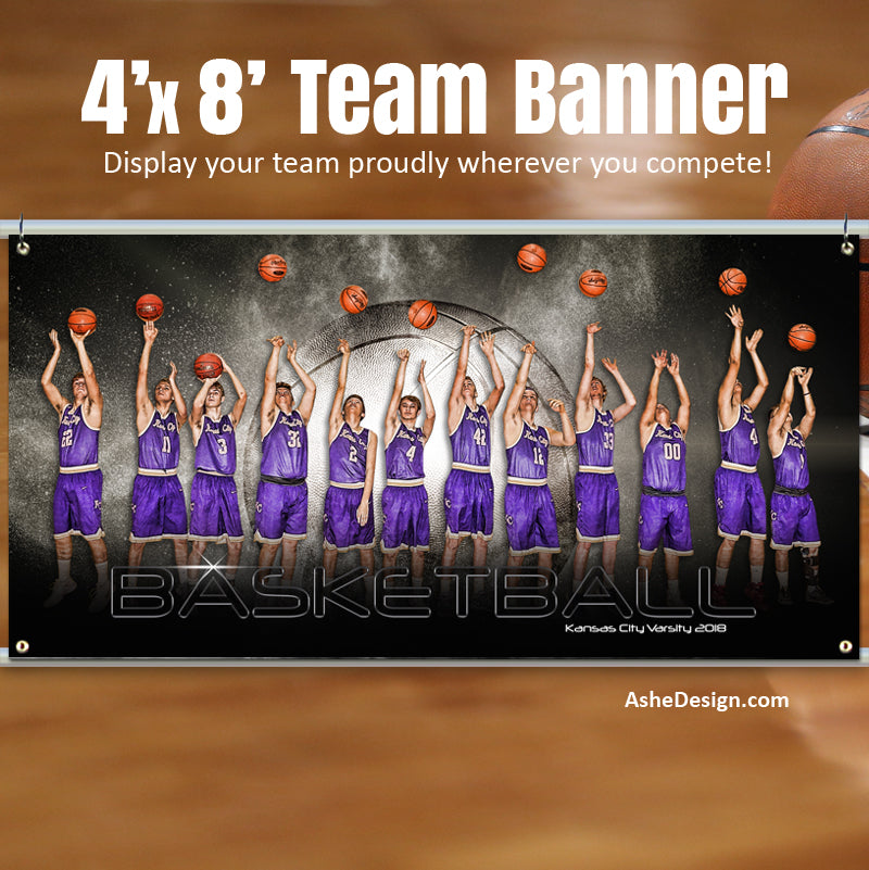 Basketball, Photoshop Template, Digital Background, Basketball Template, basketball poster, senior banner, Sports Poster, Custom Banner, Basketball Backdrop, Basketball Banner, photoshop services, basketball mom