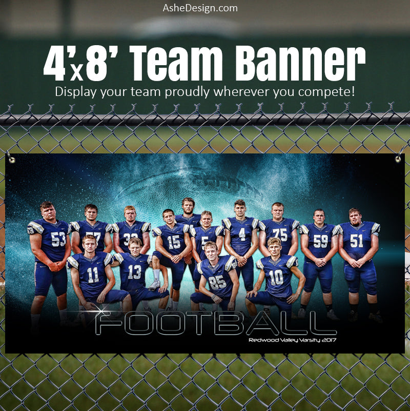 Sports Poster, Photoshop Template, Digital Background, Custom Banner, Senior Banner, Football Poster, Football Banner, Football Template, Football Background, Football Backdrop, Football Digital, Football Mom, Homecoming Poster