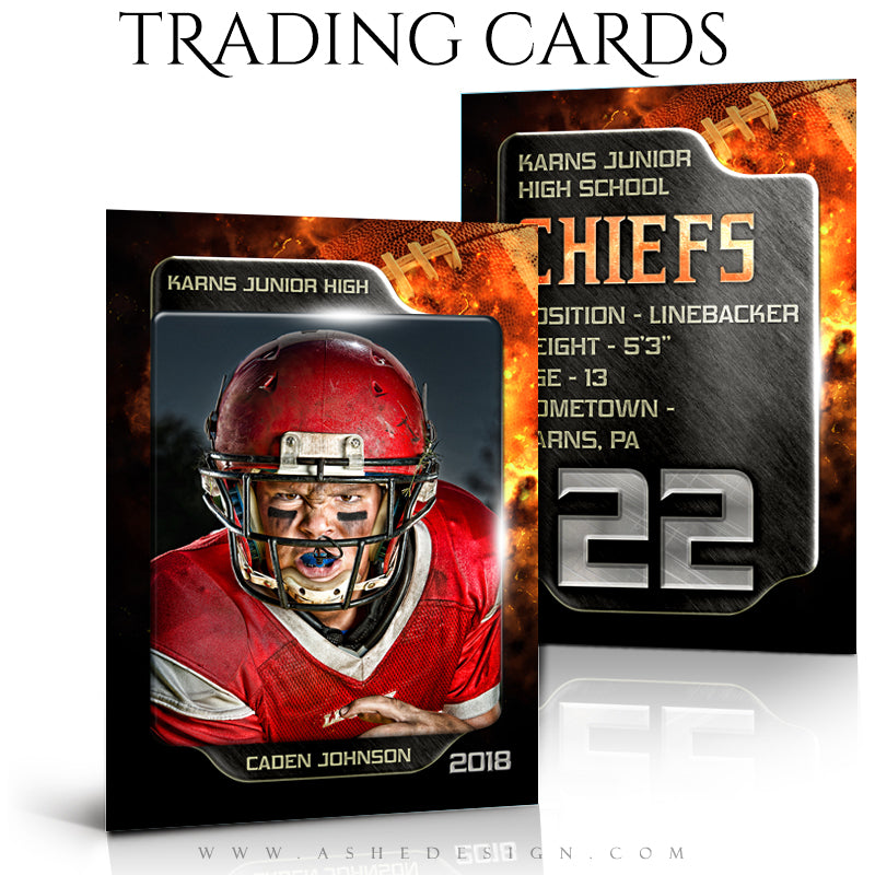 Ashe Design Sports Trading Cards - Backdraft Football