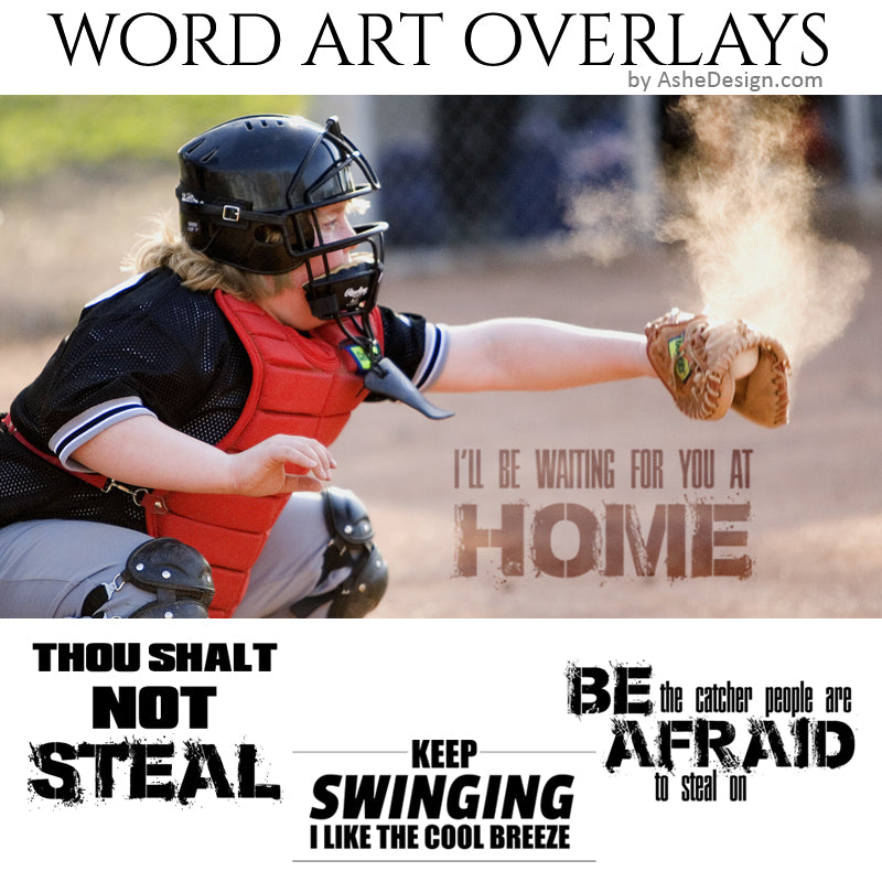Ashe Design Word Art Overlays - Be Afraid