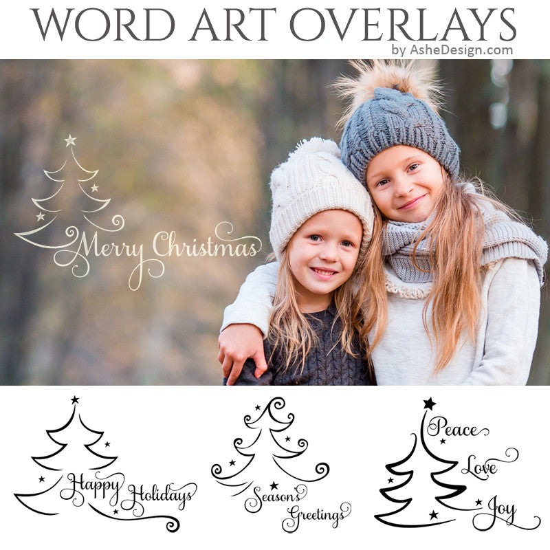 Christmas Word Art Set - Under The Christmas Tree