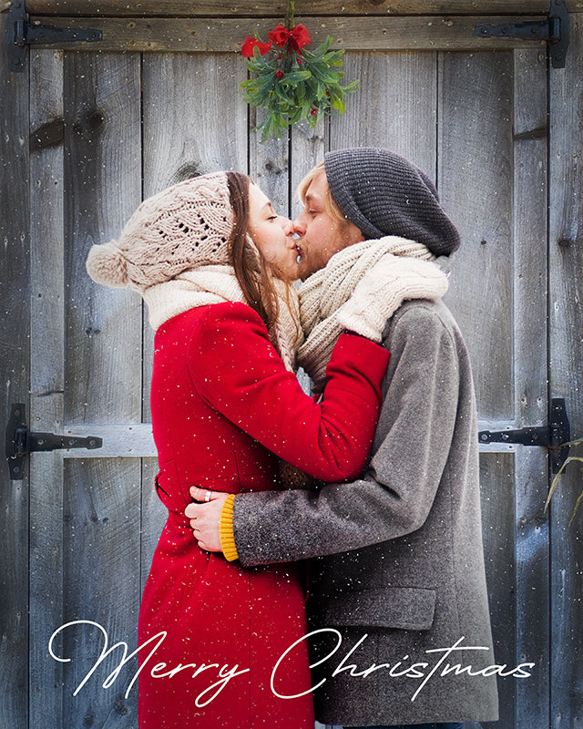 Digital Props 16x20 Backdrop Set - Under The Mistletoe