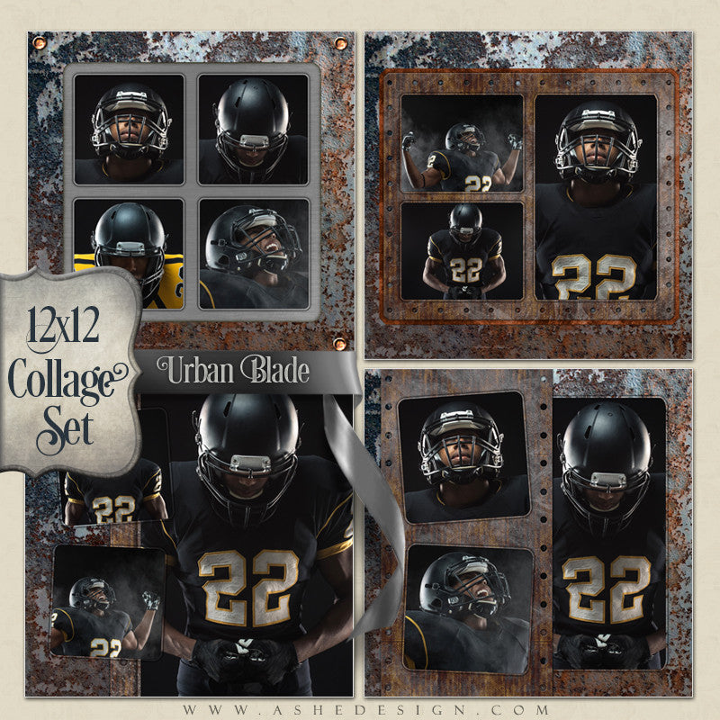 Collage Set (4) 12x12s - Urban Blade