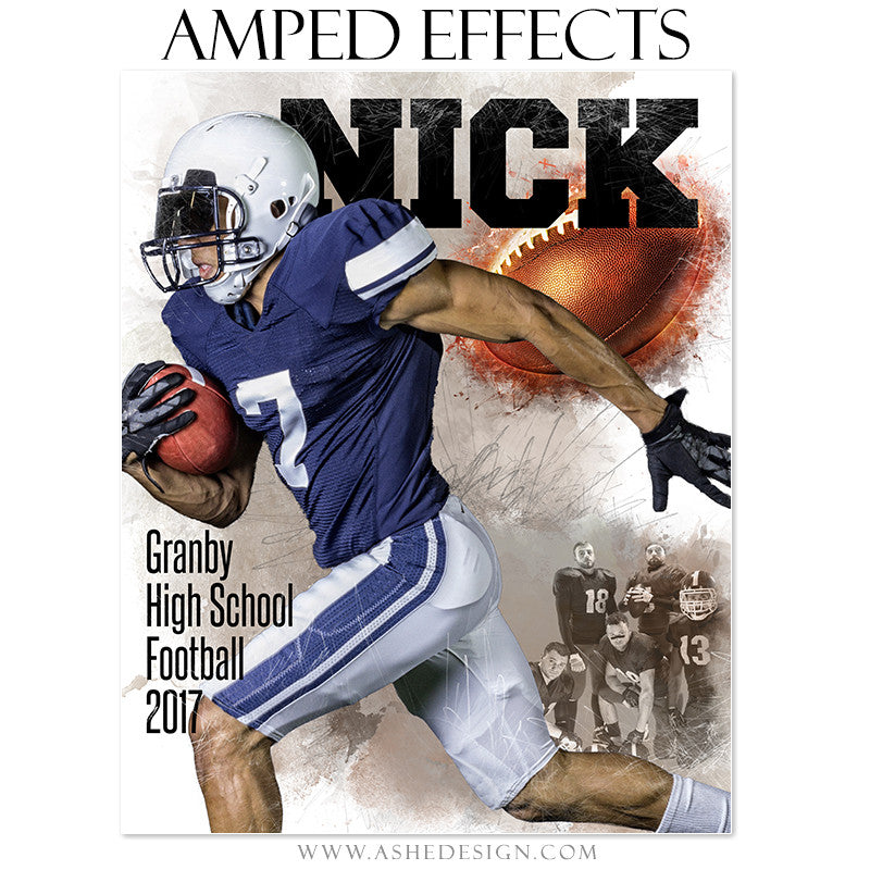 Sports Poster, Photoshop Template, Digital Background, Custom Banner, Senior Banner, Football Poster, Football Banner, Football Template, Football Background, Football Backdrop, Football Digital, Football Mom, Homecoming Poster