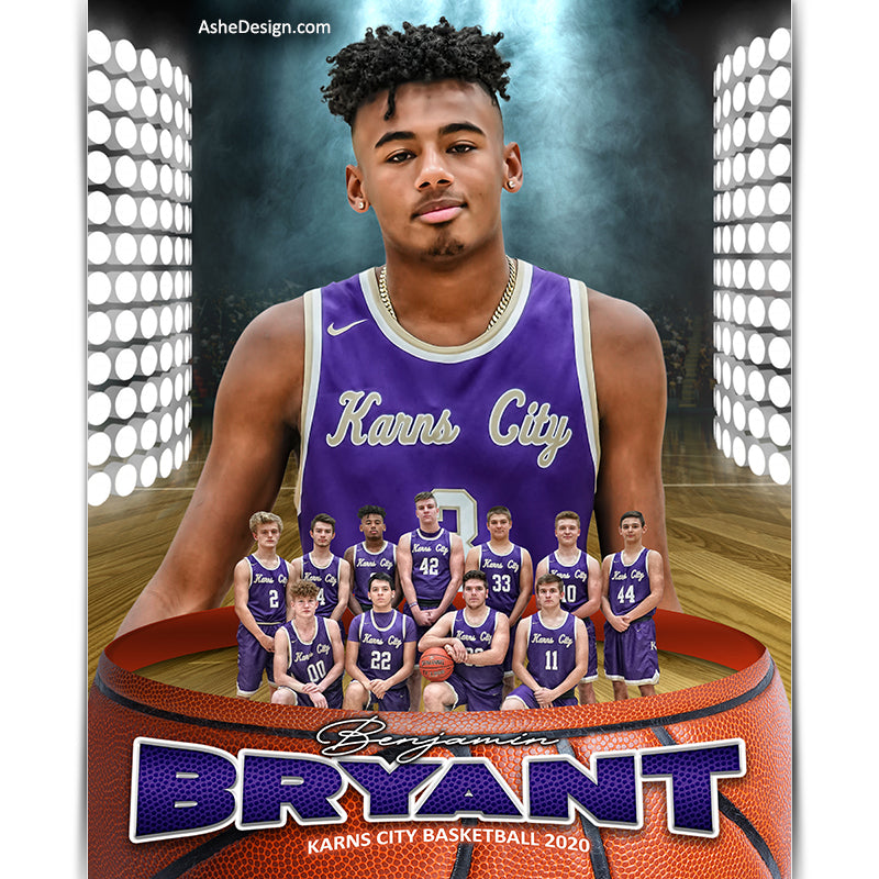 Basketball, Photoshop Template, Digital Background, Basketball Template, basketball poster, senior banner, Sports Poster, Custom Banner, Basketball Backdrop, Basketball Banner, photoshop services, basketball mom
