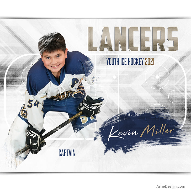 Hockey, Photoshop Template, Digital Background, Hockey Template, hockey poster, senior banner, Sports Poster, Custom Banner, Hockey Backdrop, Hockey Banner, photoshop services, hockey mom