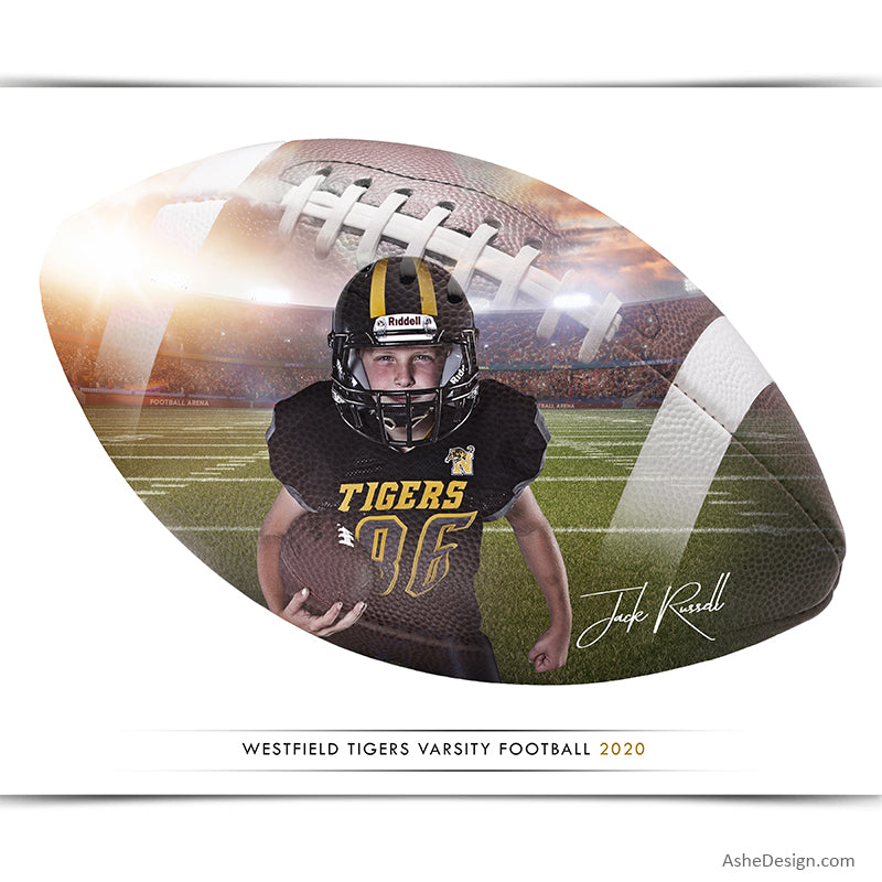 Sports Poster, Photoshop Template, Digital Background, Custom Banner, Senior Banner, Football Poster, Football Banner, Football Template, Football Background, Football Backdrop, Football Digital, Football Mom, Homecoming Poster