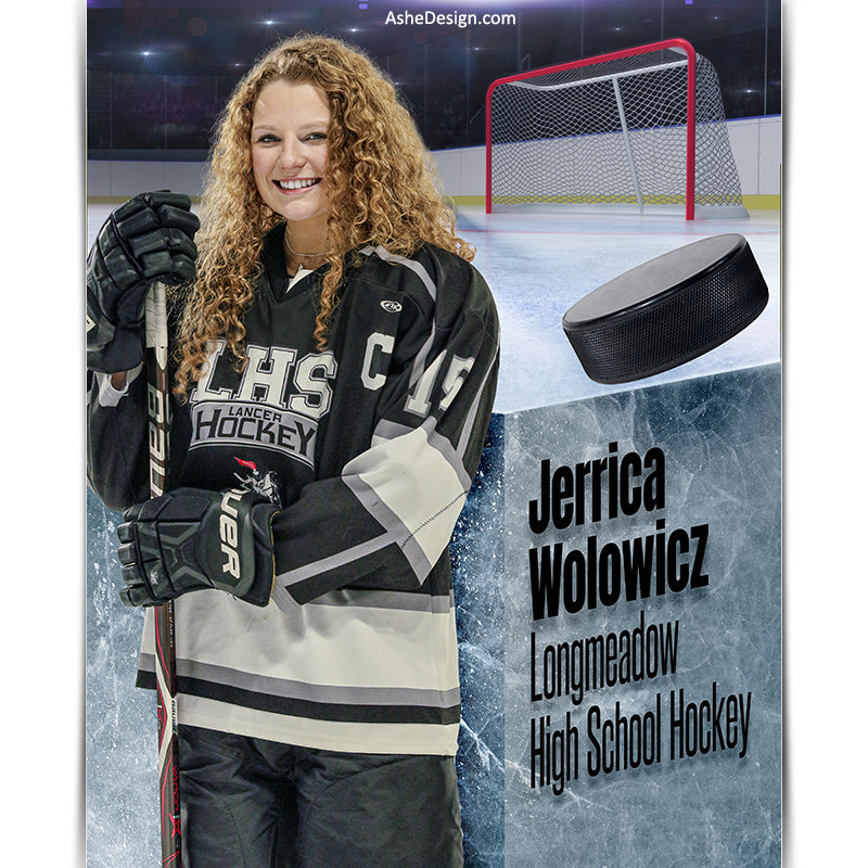 Hockey, Photoshop Template, Digital Background, Hockey Template, hockey poster, senior banner, Sports Poster, Custom Banner, Hockey Backdrop, Hockey Banner, photoshop services, hockey mom