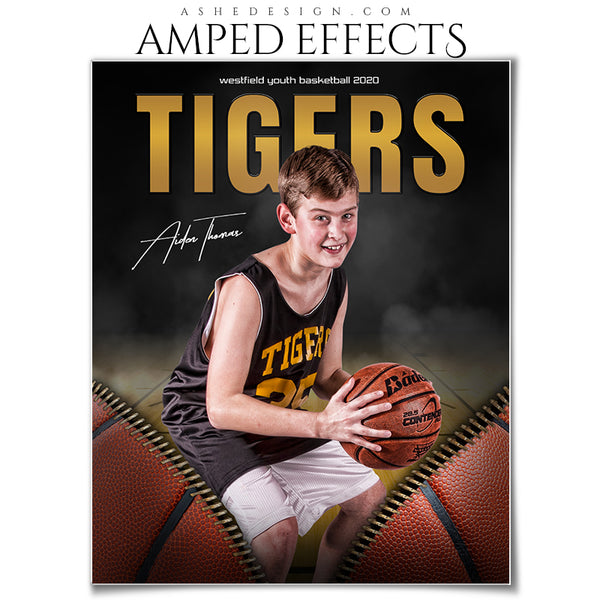 Amped Effects - Unzipped Basketball Sports Poster Template