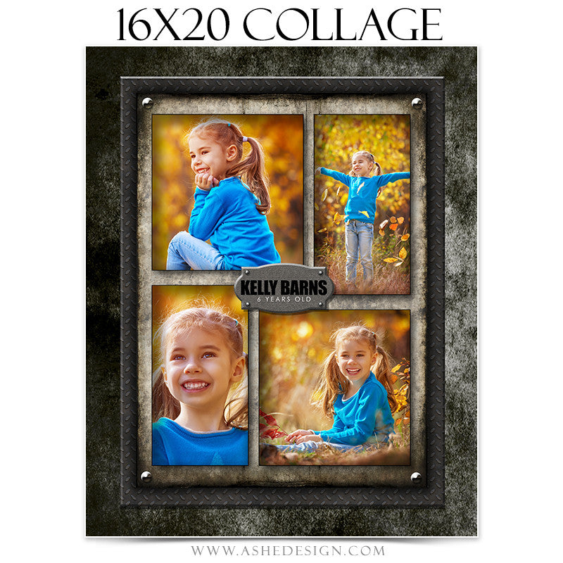 Collage Design (16x20) Vertical - Wrought Iron