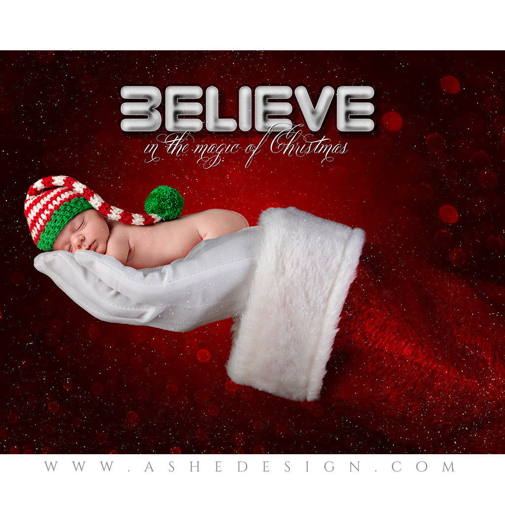Digital Props 16x20 Backdrop Set - Santa's Hand