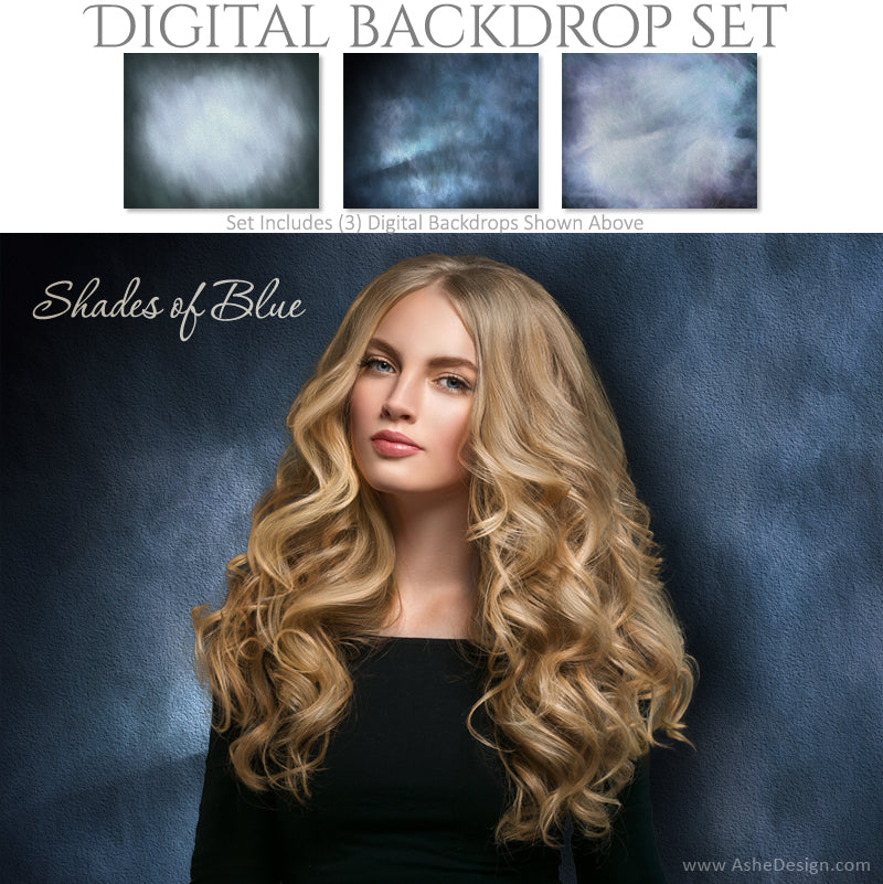 Ashe Design 16x20 Digital Backdrop Set - SHades of Blue AFTER