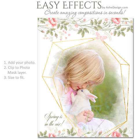 Ashe Design Easy Effects - Floral Geometric