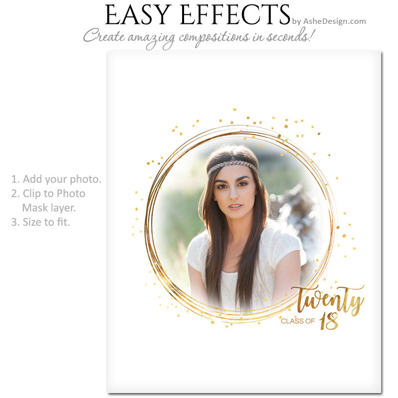 Easy Effects - Golden Glitter Grad