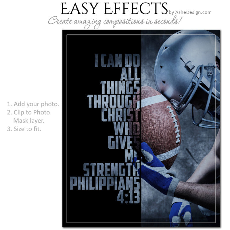 Ashe Design Bible Verse Sports Image Overlay Phillipians 4:13