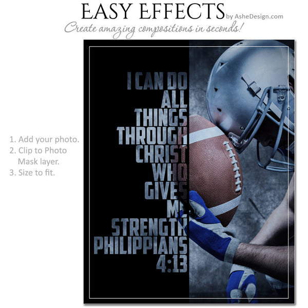 Ashe Design Bible Verse Sports Image Overlay Phillipians 4:13