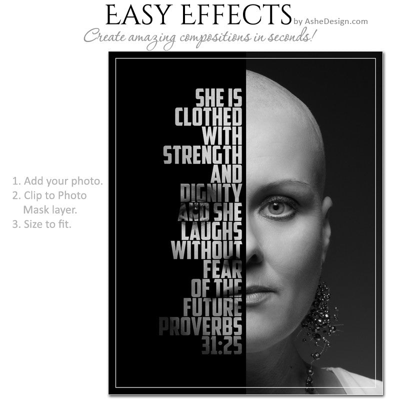 Ashe Design Bible Verse Image Overlay Proverbs 31:25