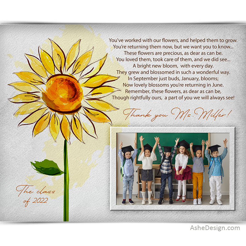 Easy Effects - Teacher Gift Sunflower