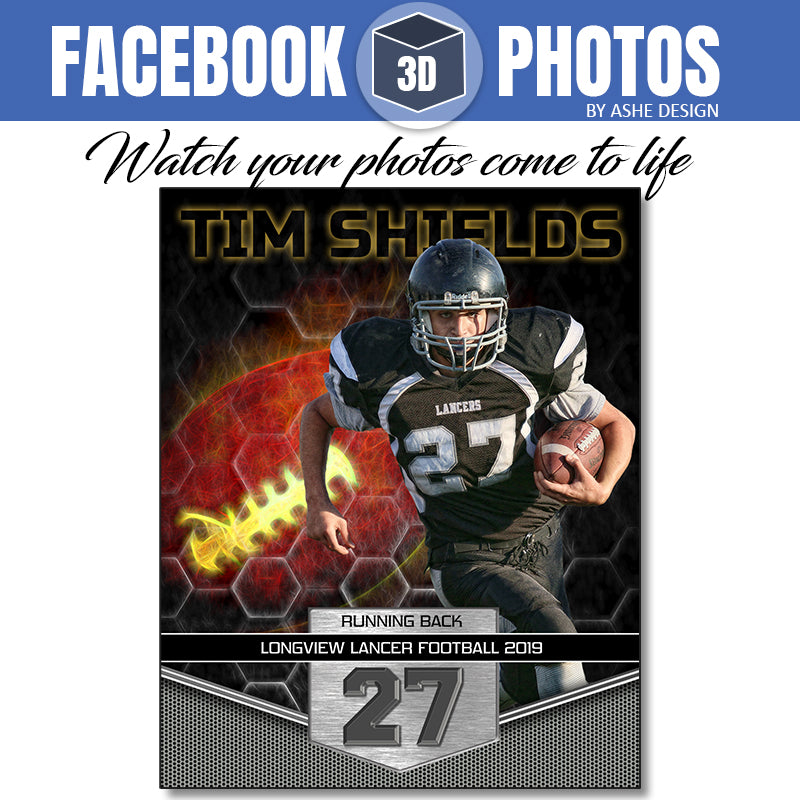 Facebook 3D Photo - Great Balls of Fire Football