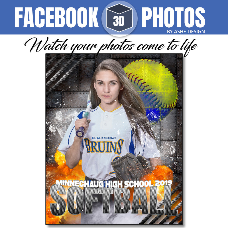 Ashe Design - Facebook 3D Photos Softball