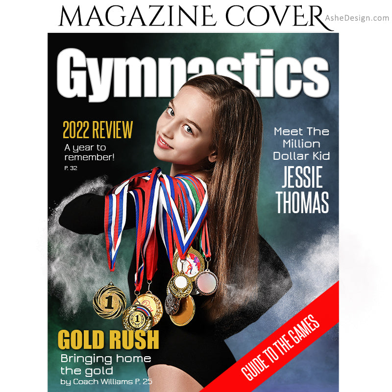 Sports Magazine Cover 8x10 - Gymnastics