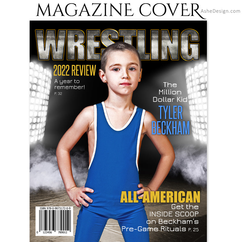 Sports Magazine Cover 8x10 - Wrestling