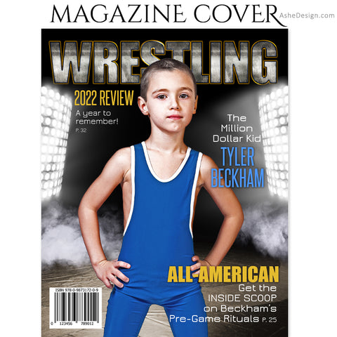 Sports Magazine Cover 8x10 - Wrestling