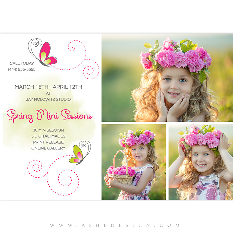 Ashe Design 5x7 Marketing Board - Spring Minis