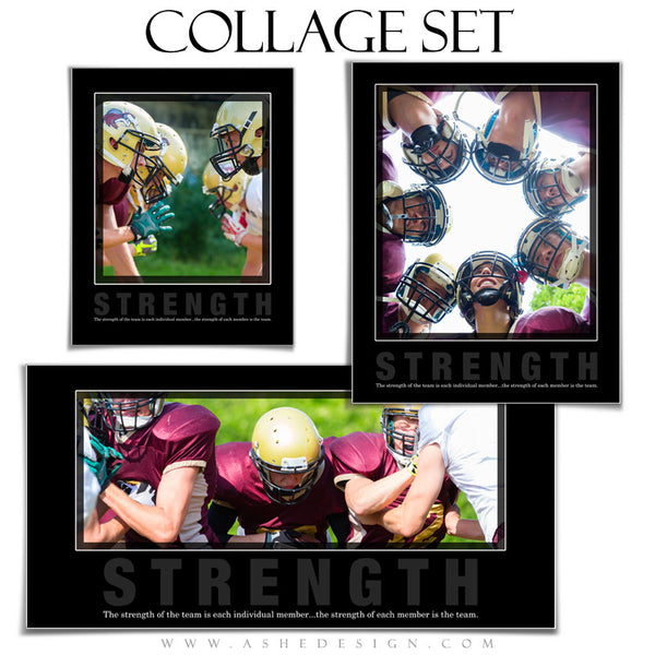 Motivational Collage Set (8x10,10x20,11x14) - Strength