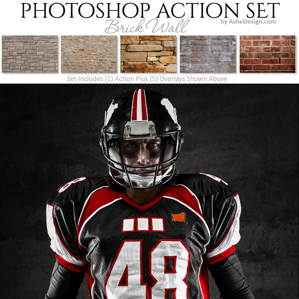 Photoshop Action - Overlays | Brick Wall