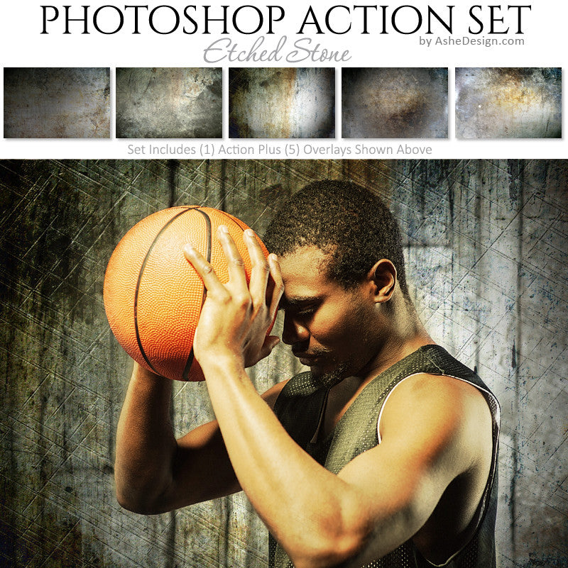 Photoshop Action - Etched Stone