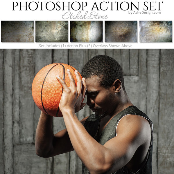 Photoshop Action - Etched Stone