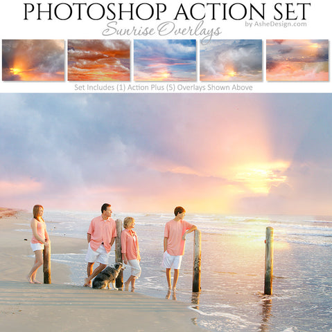 Photoshop Action | Cloud Overlays - Sunrise