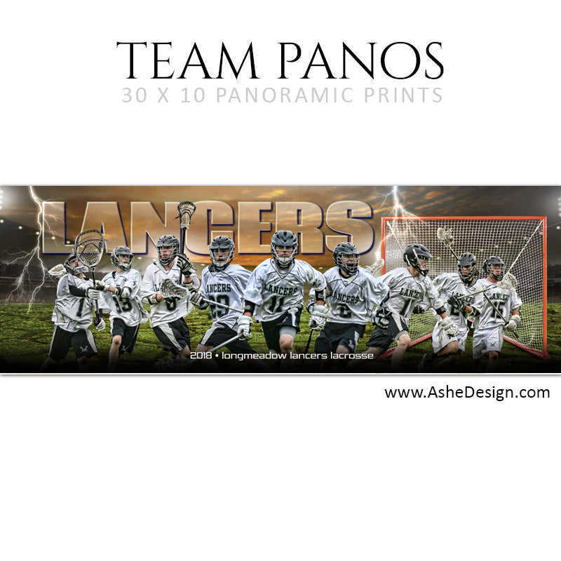 Ashe Design 30x10 Team Pano - Breaking Ground - Lacrosse