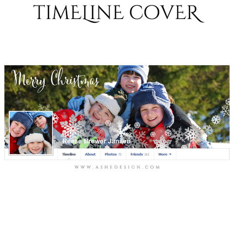 Timeline Cover Design - Snowflakes