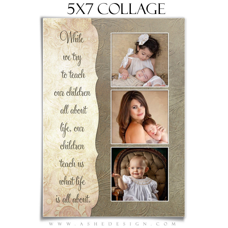 Collage Design (5x7) - Victorian Garden