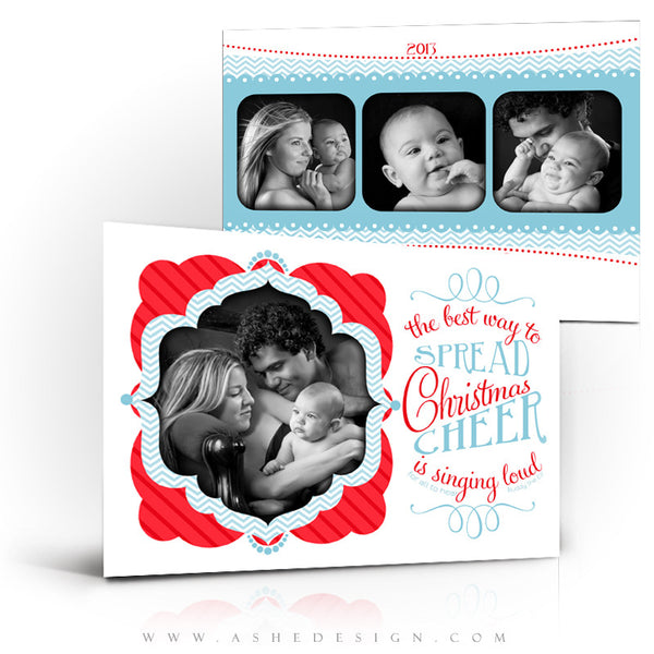 5x7 Flat Christmas Card - Spread Christmas Cheer