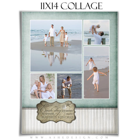 Collage Template (11x14) - By The Seashore