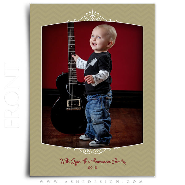 5x7 Flat Christmas Card - Keep Calm Merry On