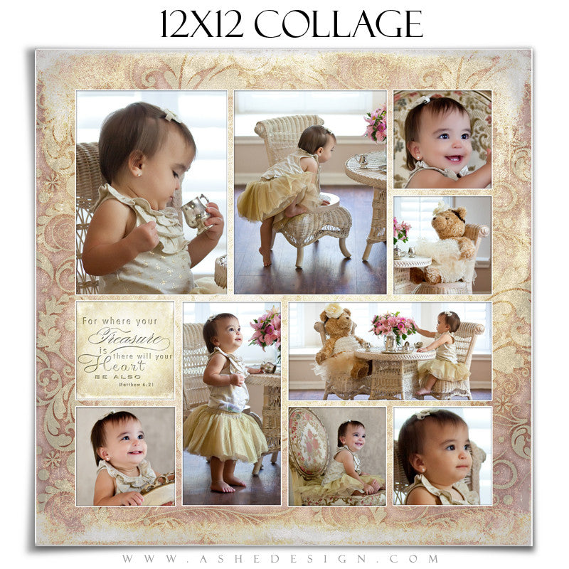 Collage Design (12x12) - Victorian Garden