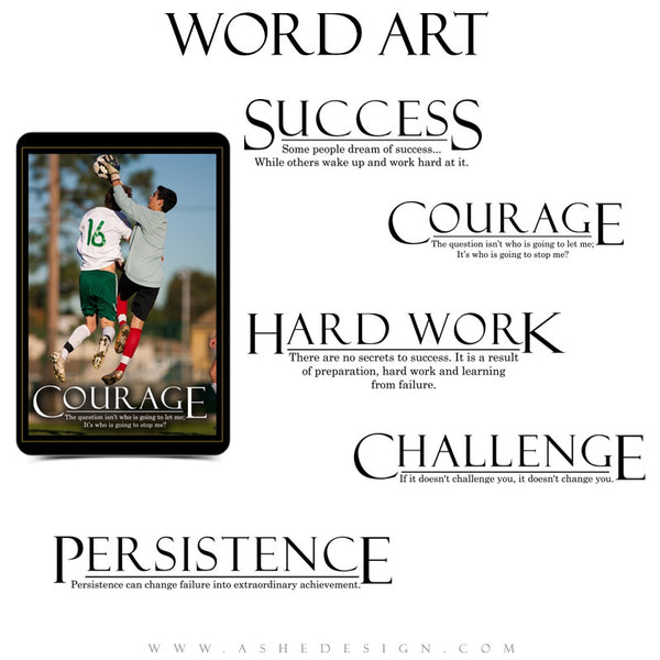 Sports Word Art Collection - Motivational Set (1)