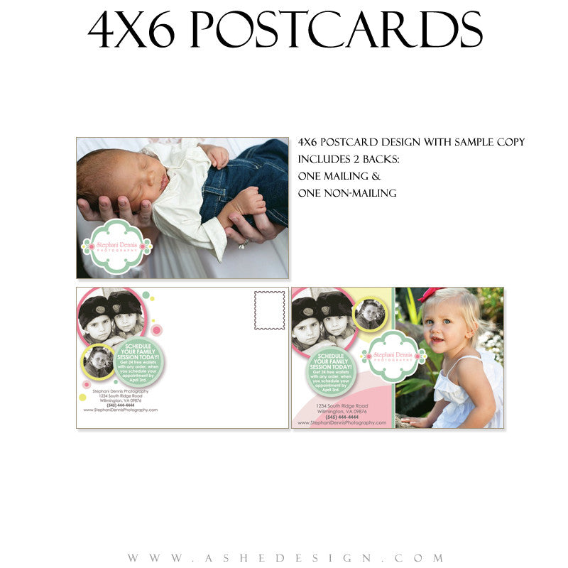 Marketing Post Card 4x6 - Bubble Gum