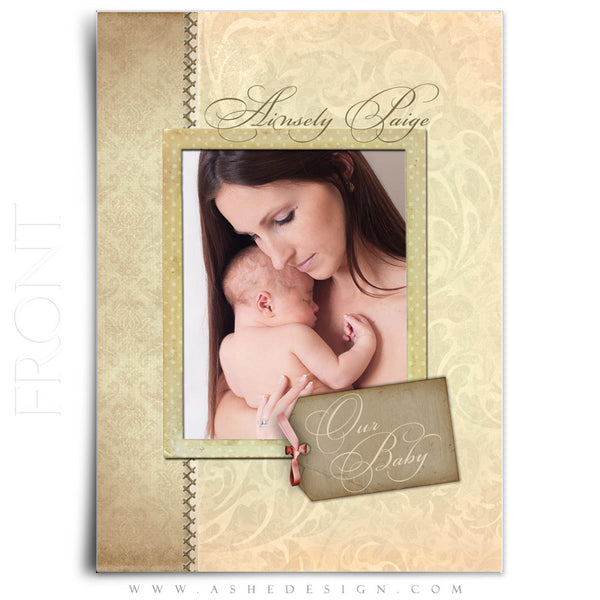 A Stitch In Time Birth Announcement Template